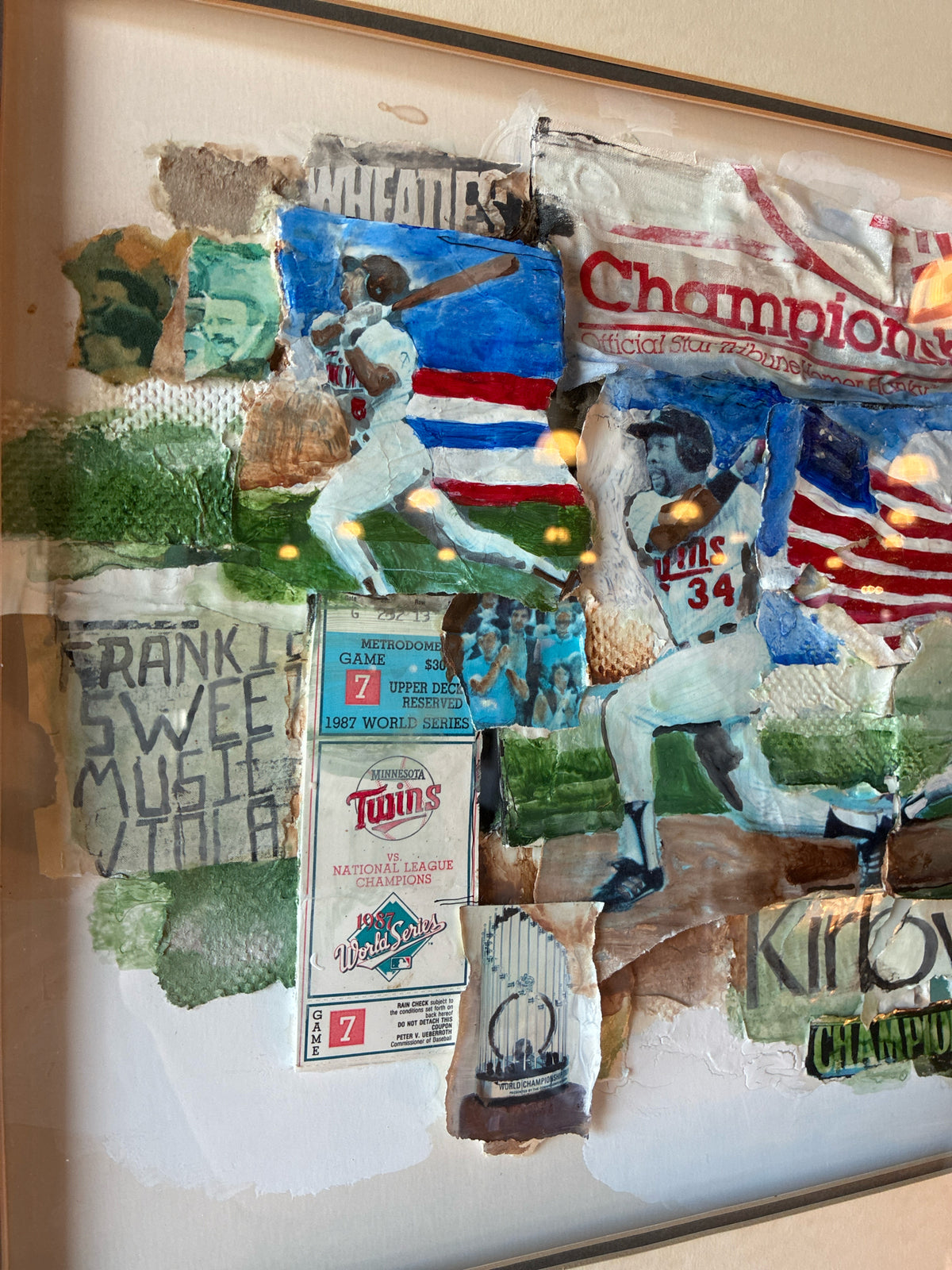 1987 Minnesota Twins World Series Mixe-Media Memorabilia