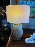 Champagne & Ivory Glass Table Lamp
