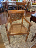 Chair/ Vintage Regency Style Armchair/ Carved Back