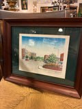 Lee James Panama - Signed Downtown Streetscape 1991