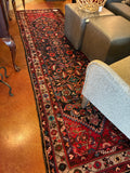 Hand Knotted Heriz-Style Wool Runner Rug