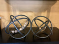 Decor Pieces|Metal Orb Sculptures (PAIR)