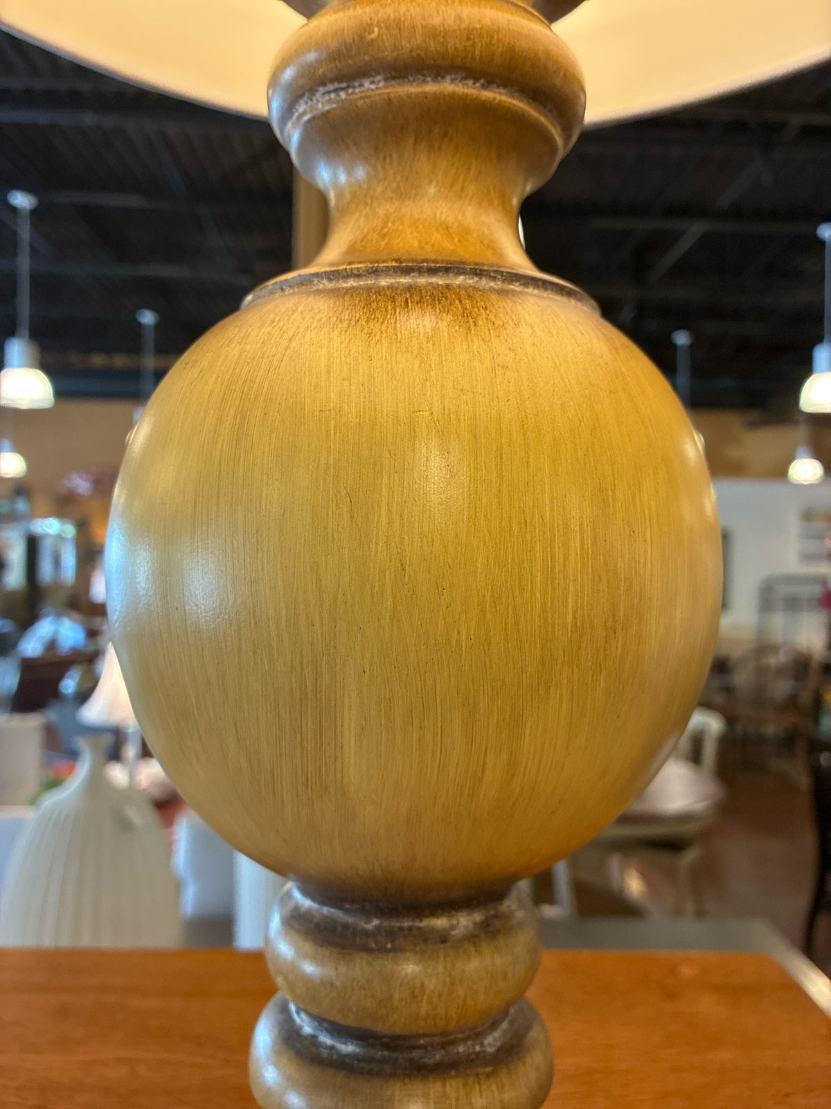 Antique Lathe Turned Lamp