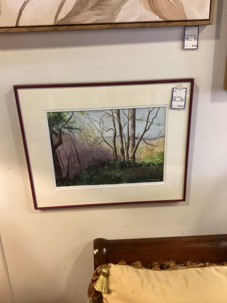 Paintings | Watercolor Origninal 10/Burg frame 16x20