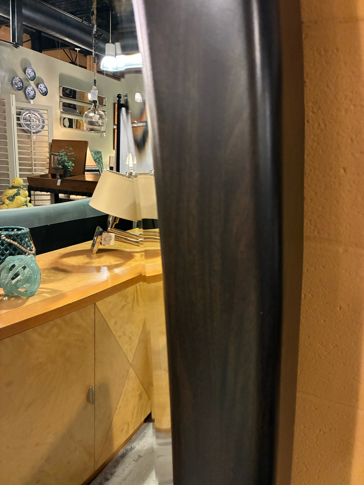 Oversized Black Arch Mirror