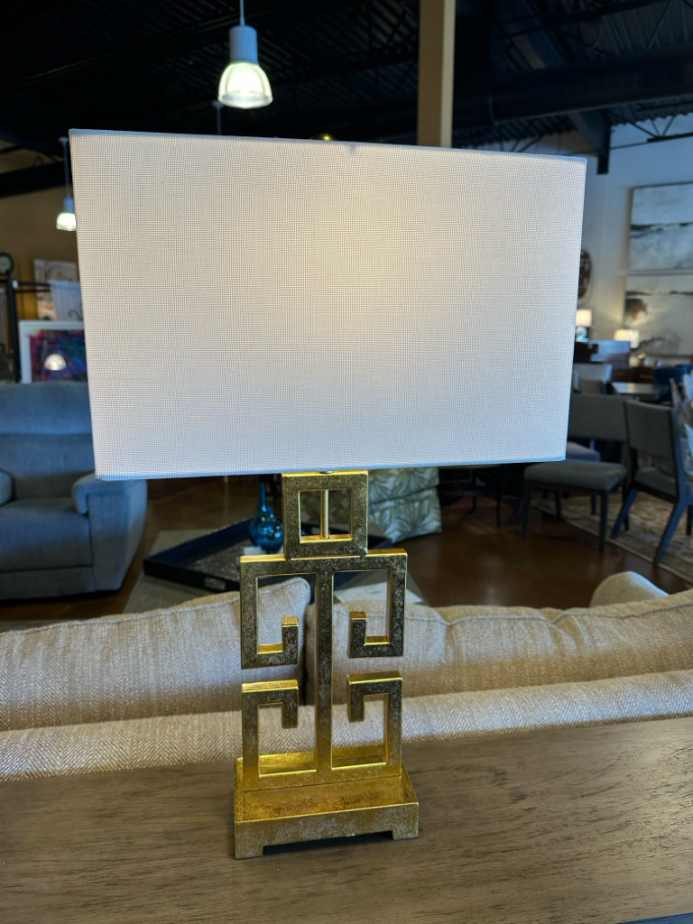 Lamp|28.75"H|Safavie Creek Key Style|Antique Gold