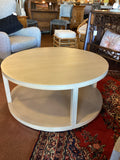 COHAN ROUND COFFEE TABLE – IVORY FINISH