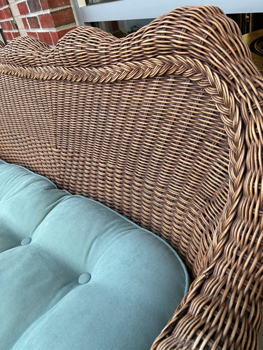Four-Piece Coastal Cottage Wicker Conversation Set