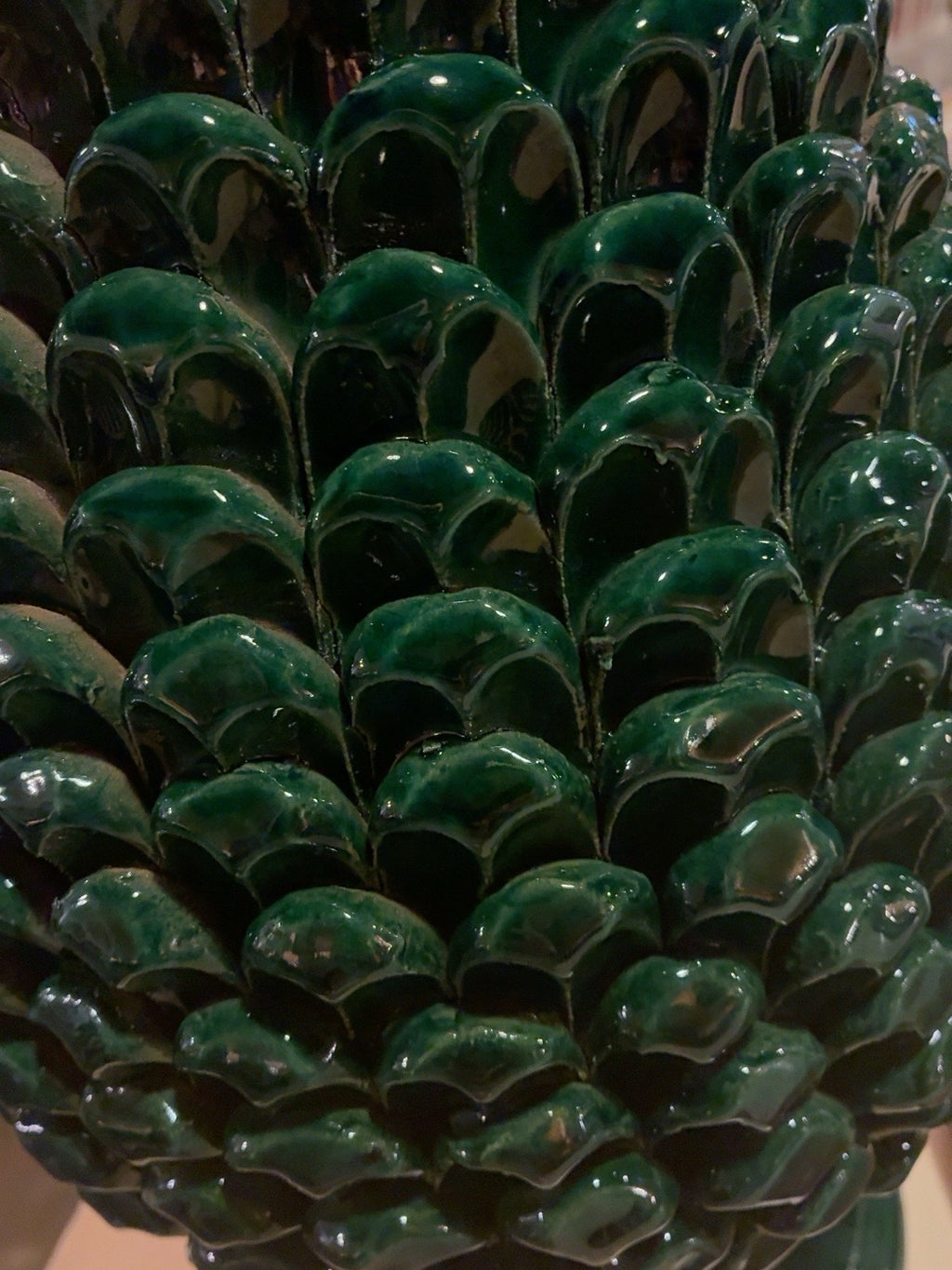 Large Italian-Style Ceramic Pine Cone (PIGNA)