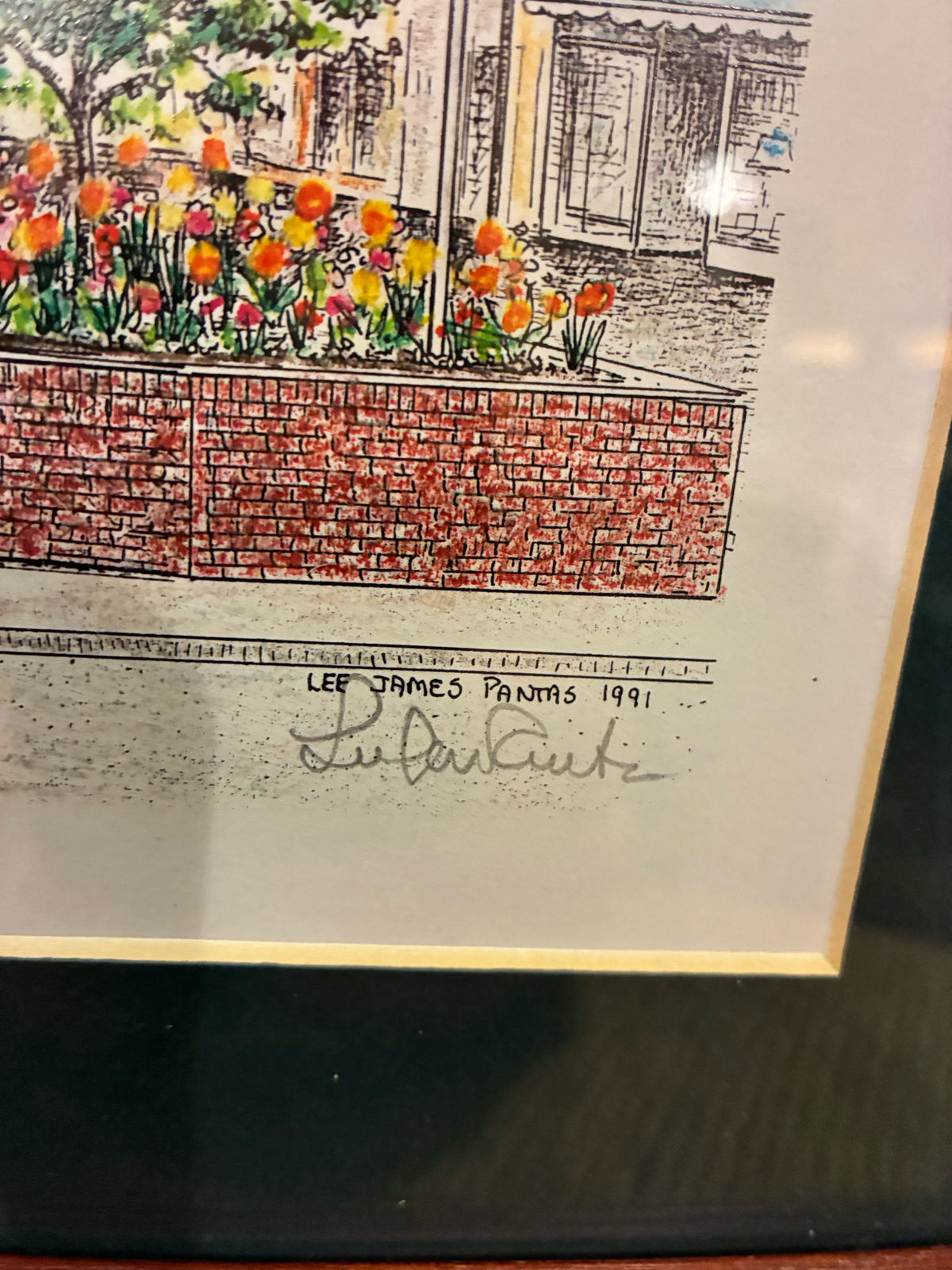 Lee James Panama - Signed Downtown Streetscape 1991
