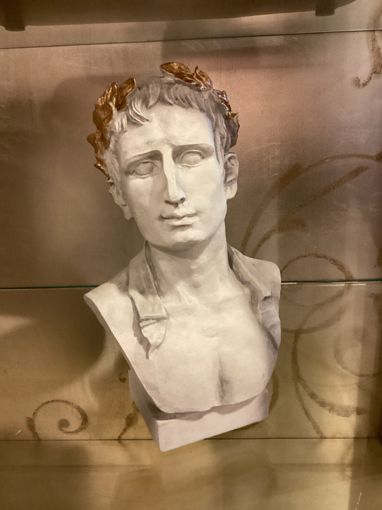 Roman-Style Atticus bust with Laurel Wreath