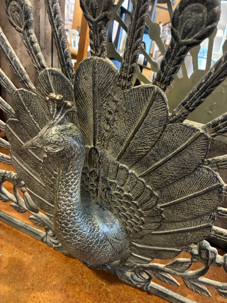 SPI Peacock Decorative Fireplace Screen