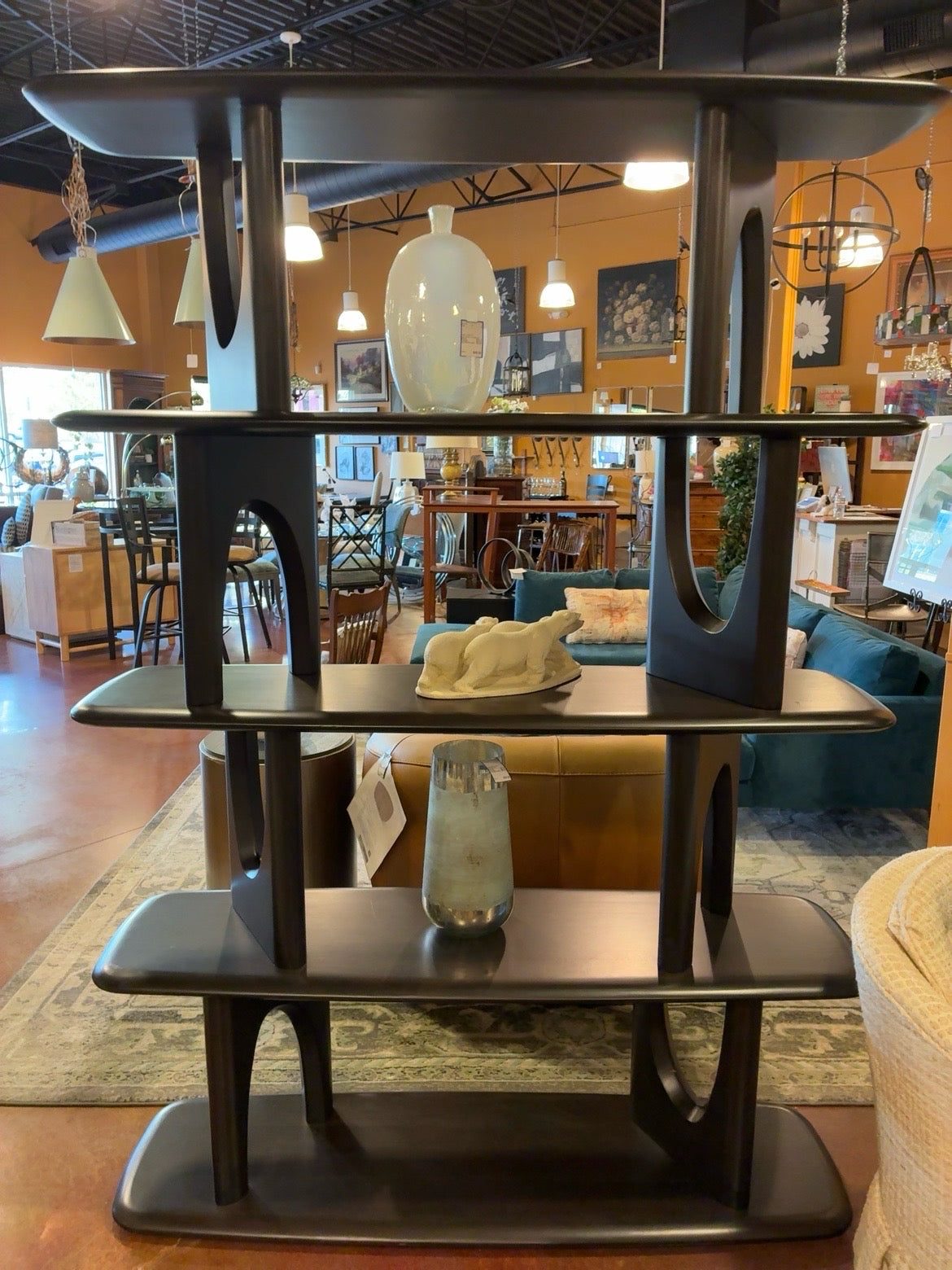 Modern Sculptural open Etagere