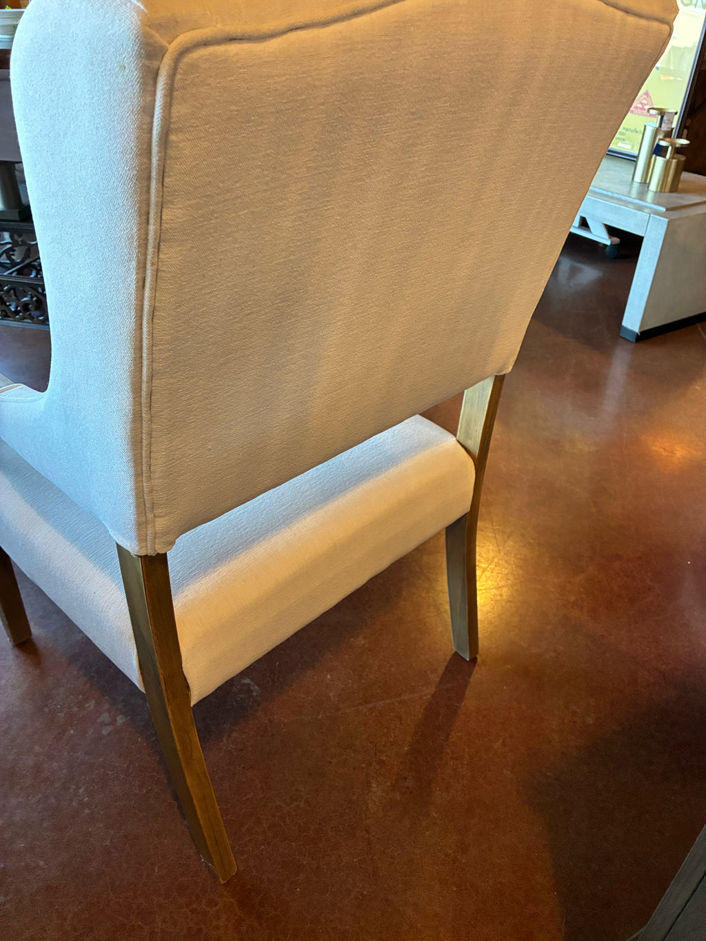 Upholstered Wingback Dining Armchair