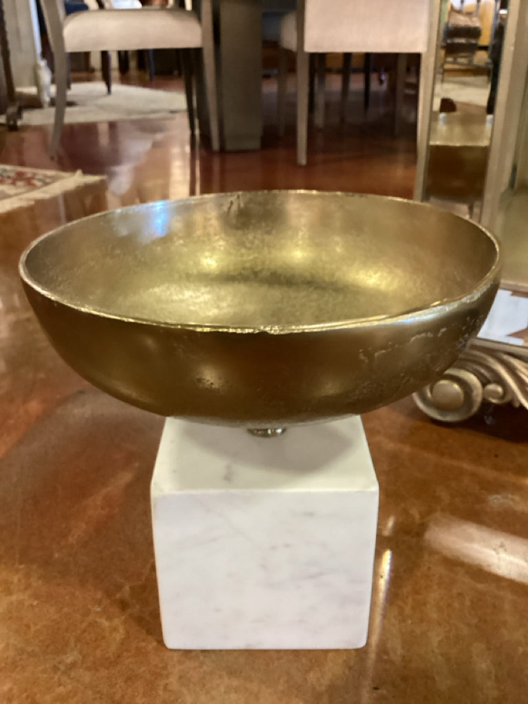 Gold Pedestal Bowl