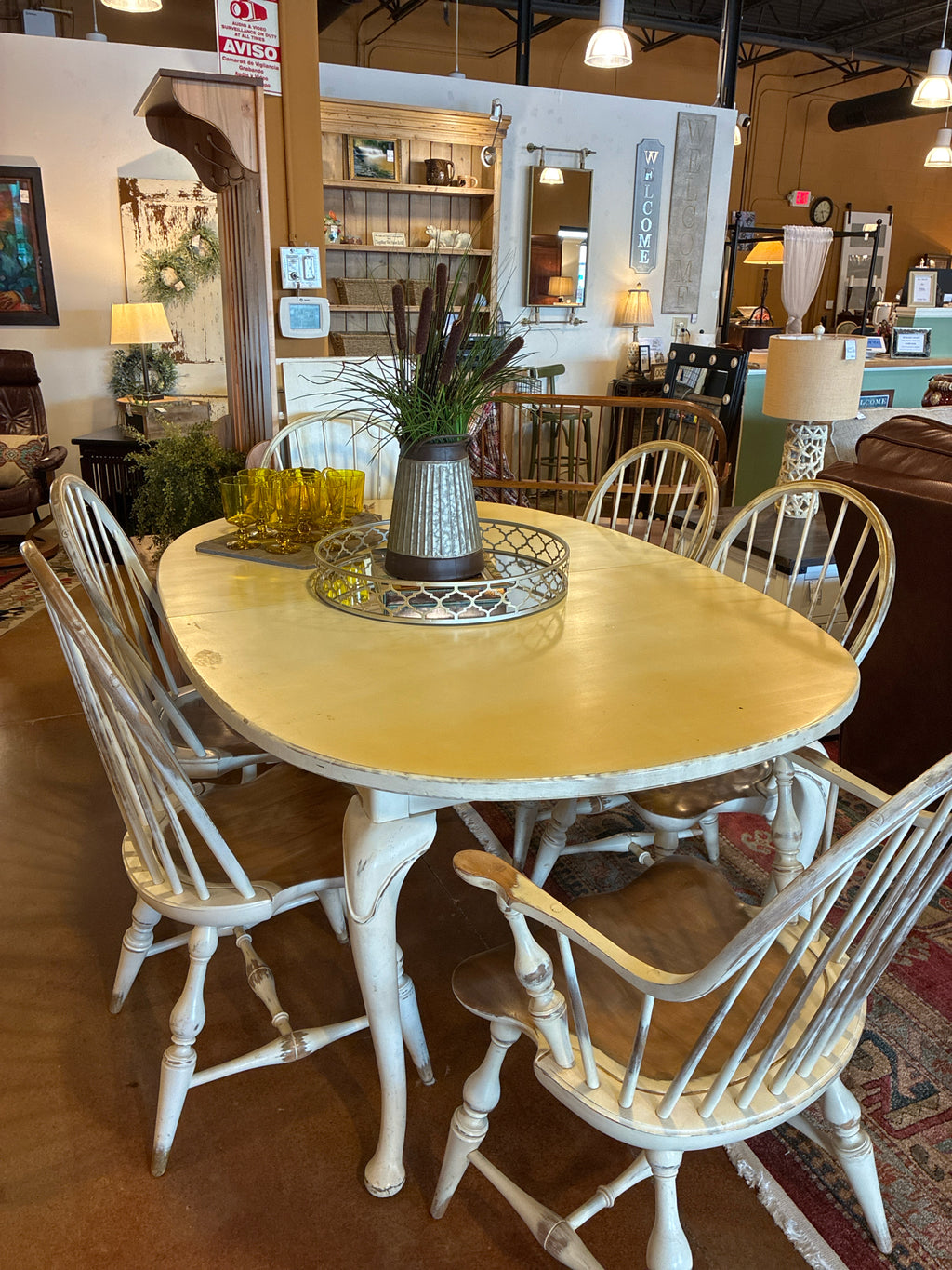 LEXINGTON Dining Table& 6 Chairs/2 Leaves/Cover