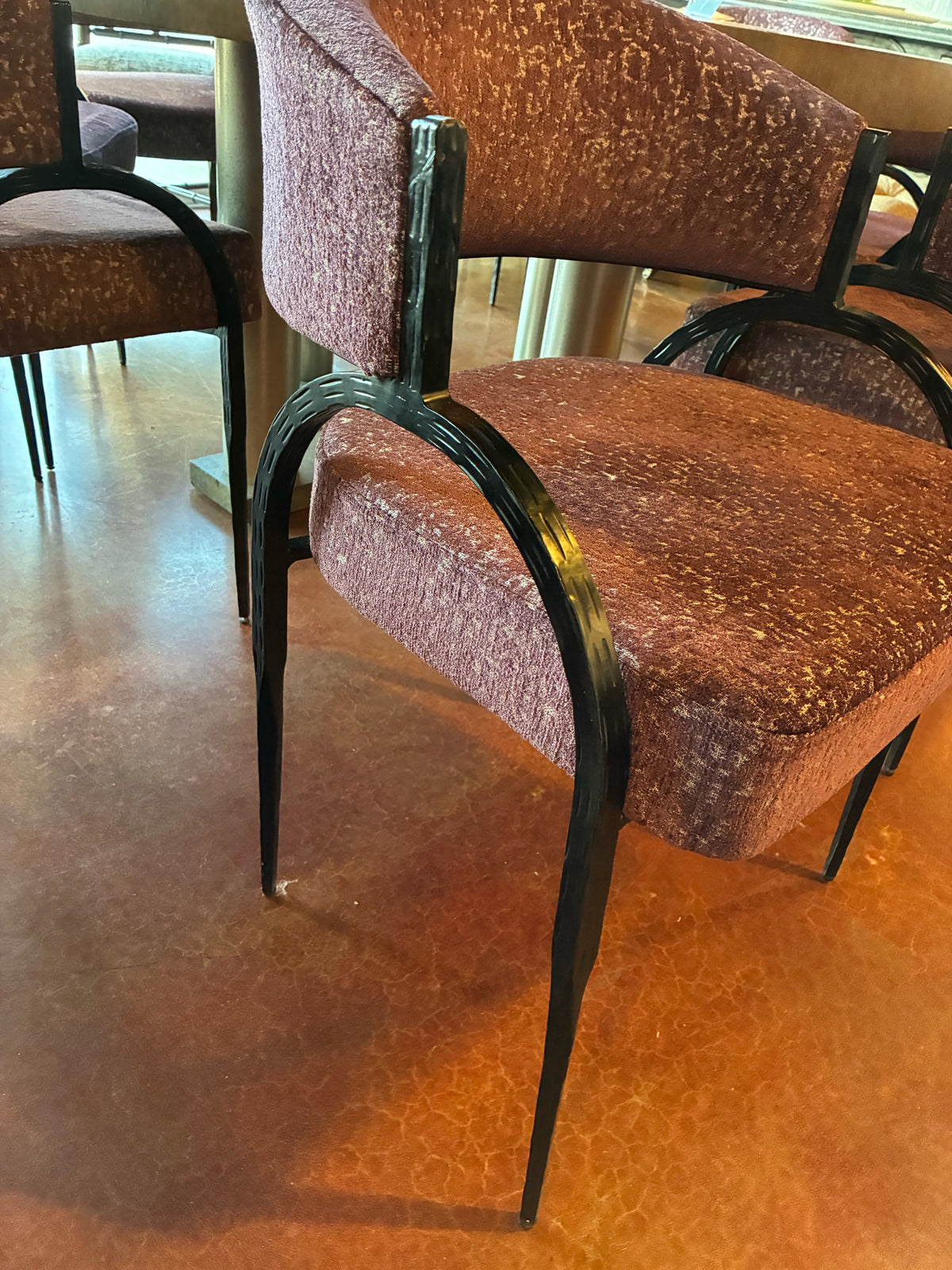Bahati Chair in Plum