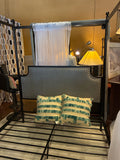 Black Metal Queeen Canopy Bed