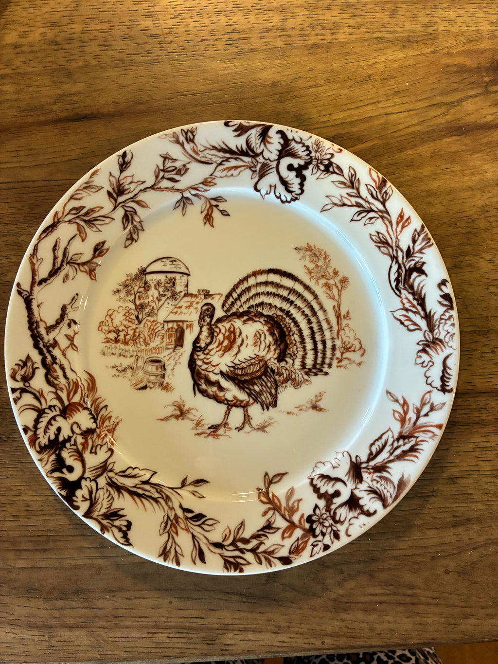 Pillivuyt France Turkey Porcelain Dinner Plates – Set of 12