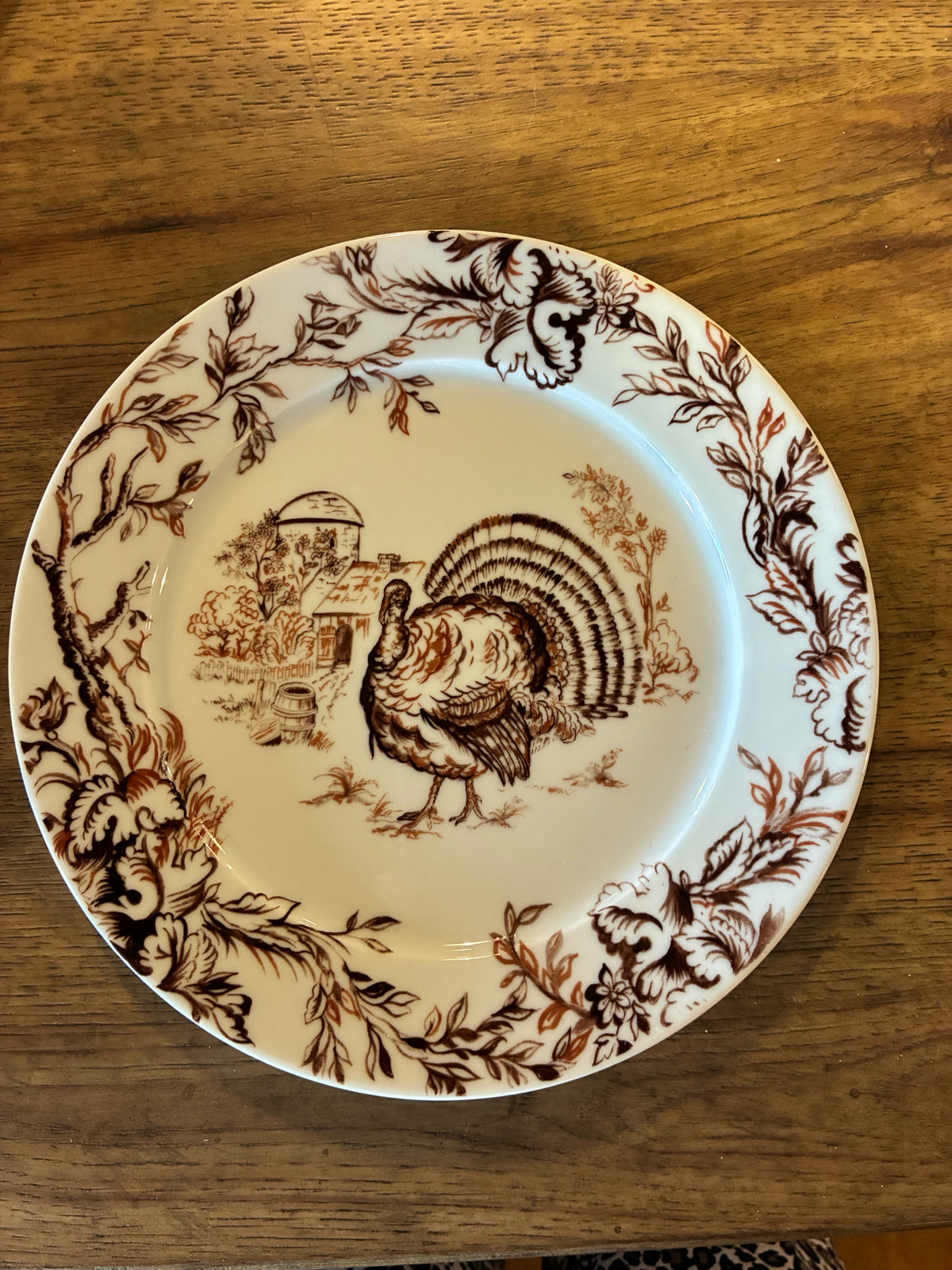 Pillivuyt France Turkey Porcelain Dinner Plates – Set of 12