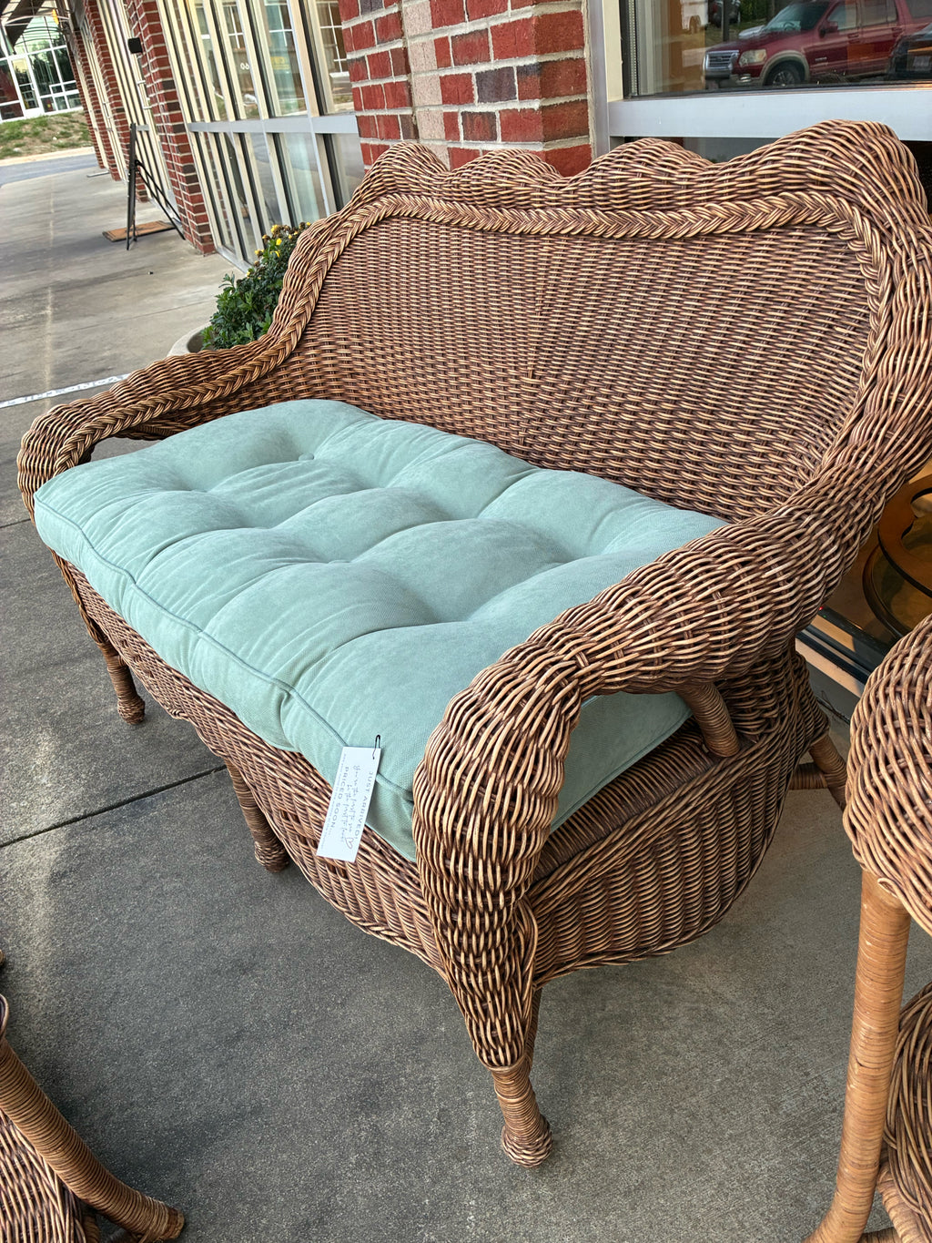 Four-Piece Coastal Cottage Wicker Conversation Set