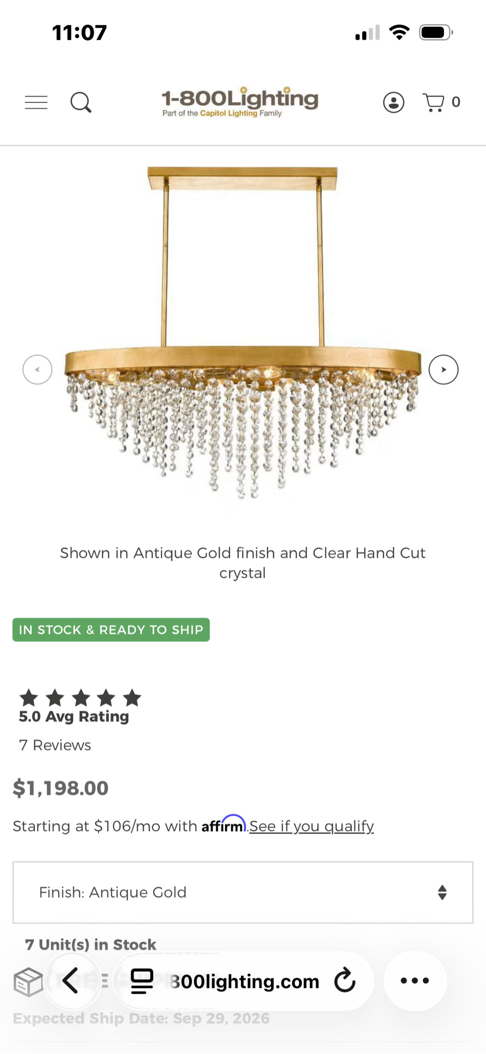 Crystorama Winham 8-light Crystal Chandelier