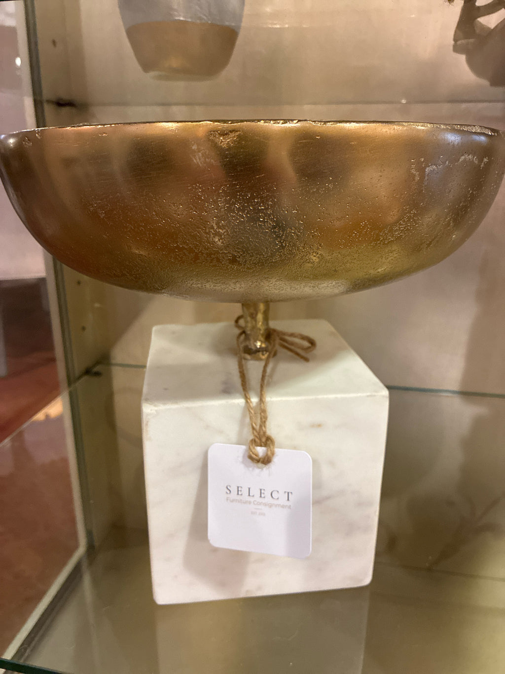 Gold Pedestal Bowl