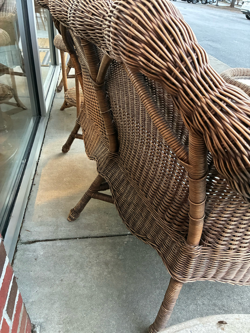 Four-Piece Coastal Cottage Wicker Conversation Set