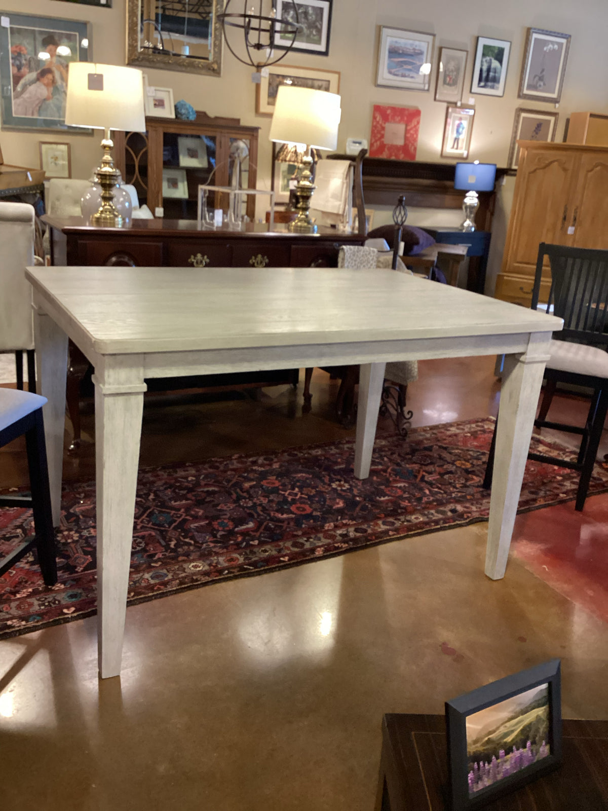 COUNTER-HEIGHT EXTENSION DINING TABLE – DISTRESSED
