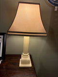 Spanish Alabaster Column Table Lamp