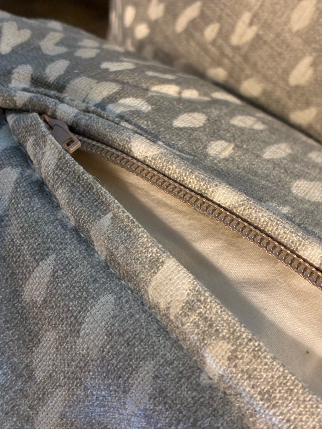 Gray & Ivory Antelope Print Accent Pillow