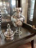 Vase/ Silver w/lid