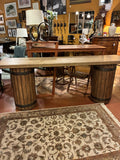 Hooker Vineyard Row Wine Barrel Console Console