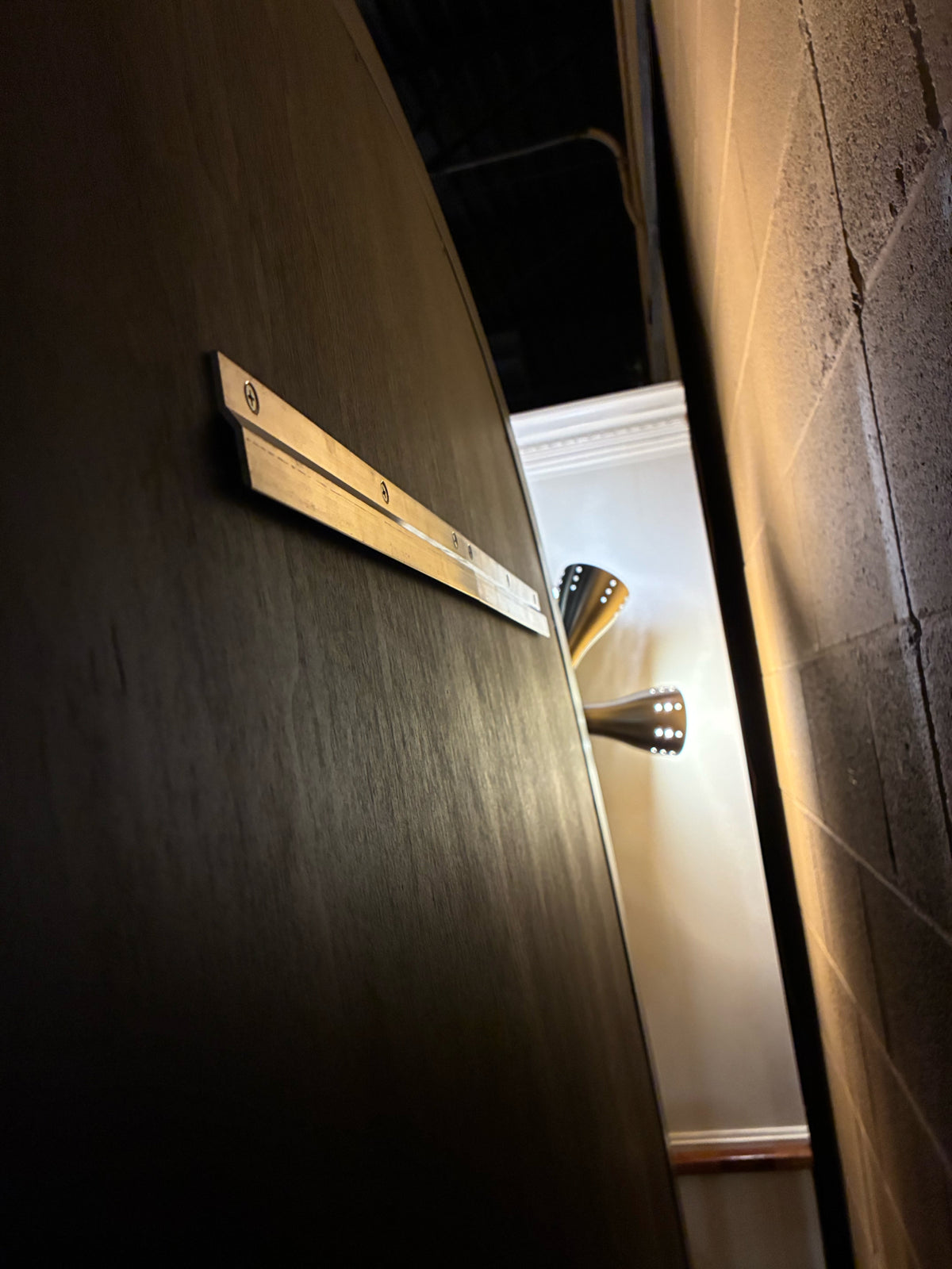 Oversized Black Arch Mirror