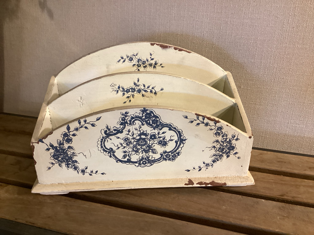 Shabby Chic Desk Mail Organizer