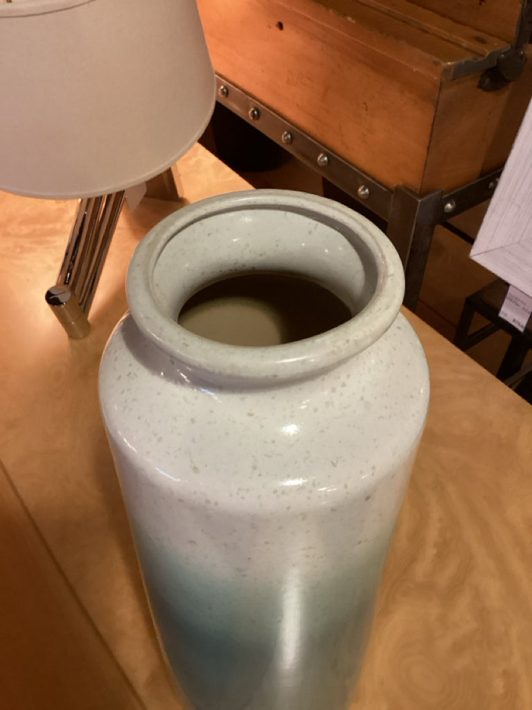 Ombre Teal Ceramic Vase