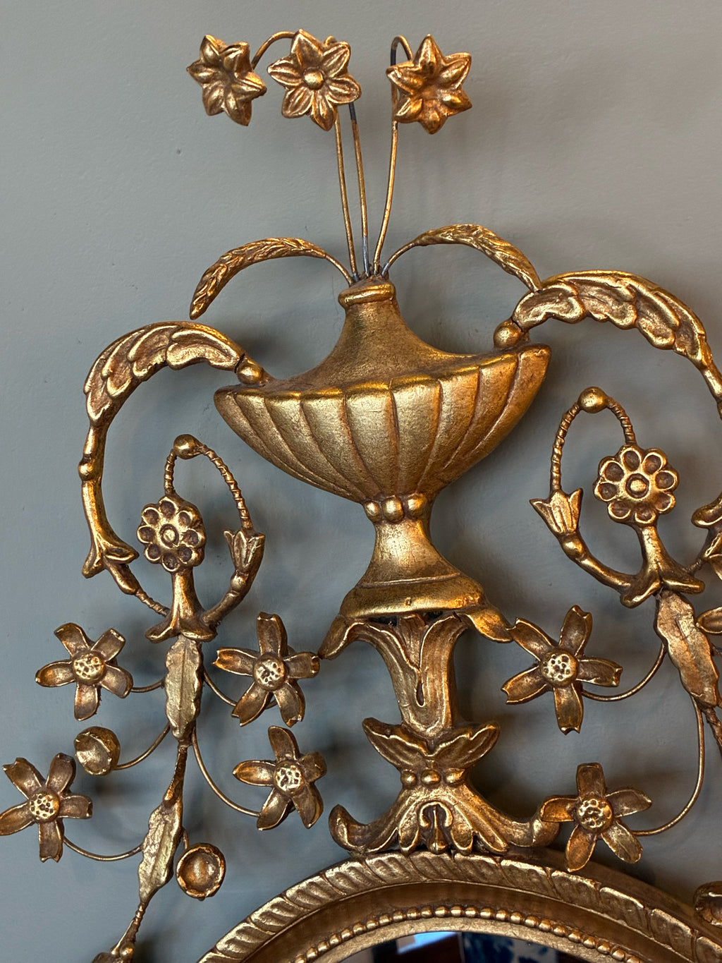 Colonial Williamsburg Friedman Brothers Neoclassic Oval Looking Glass