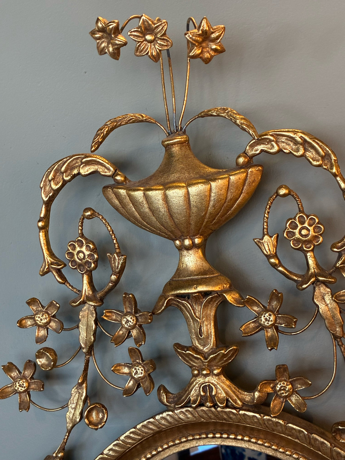 Colonial Williamsburg Friedman Brothers Neoclassic Oval Looking Glass