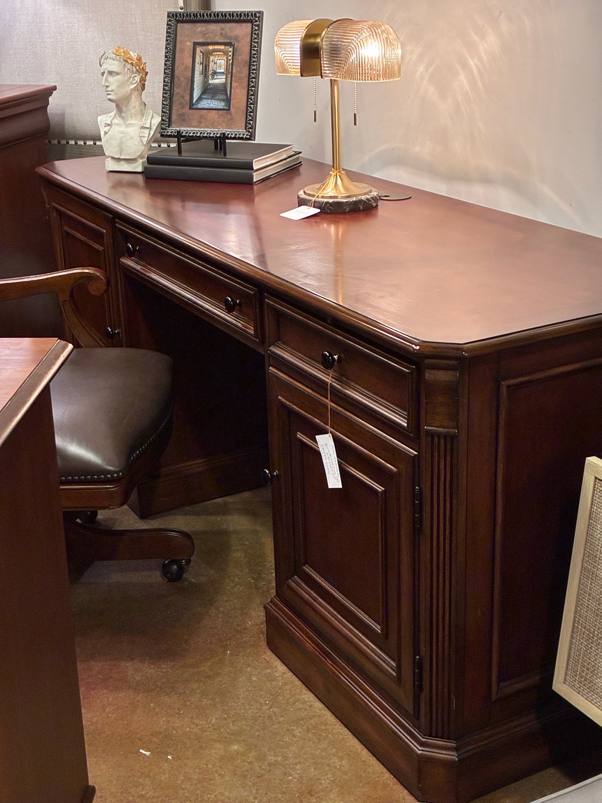 Hooker Furniture Executive Desk with Power & Storage