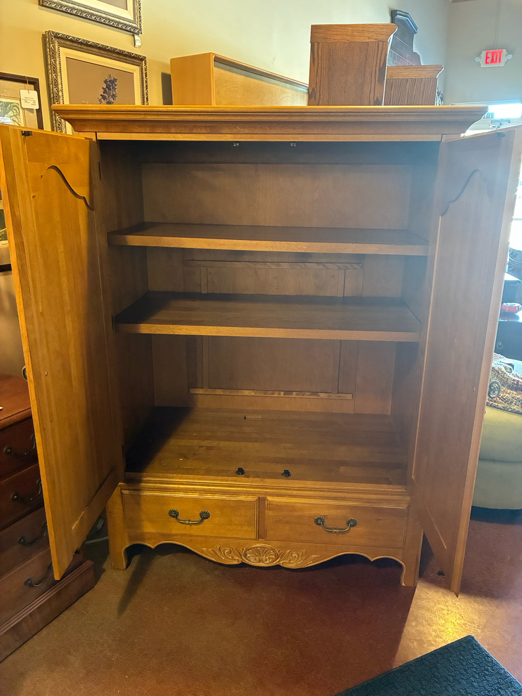 Ethan Allen Solid Wood Armoire