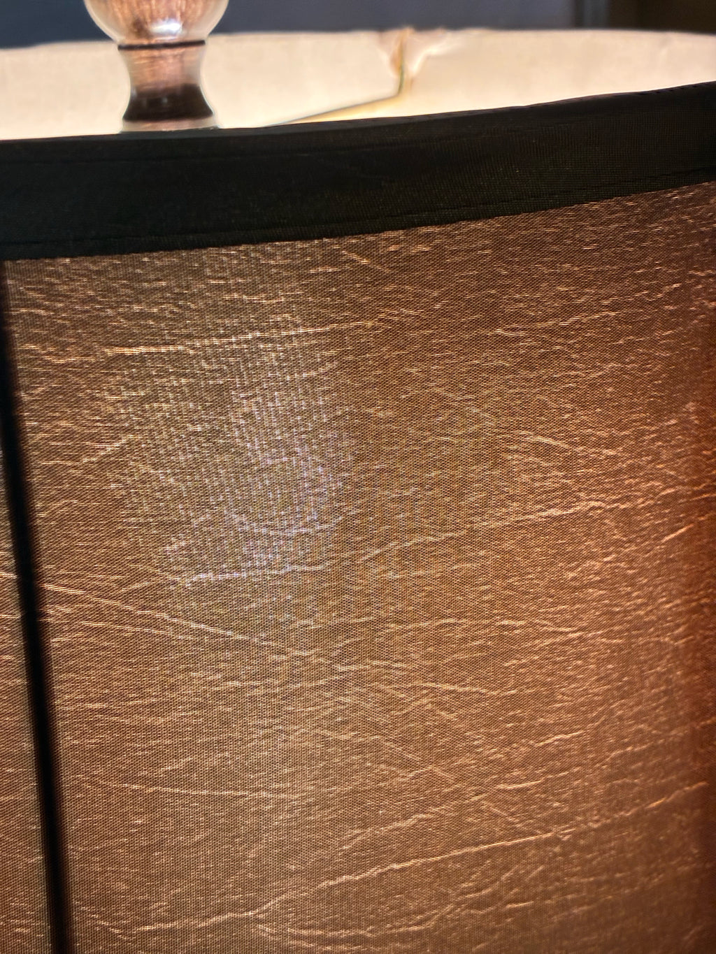Hammered Bronze-tone Orb Table Lamp