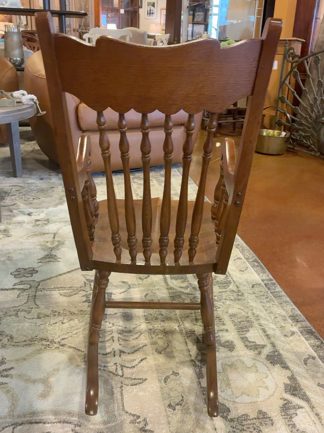 Antique Child's Spindle-Back Rocking Chair