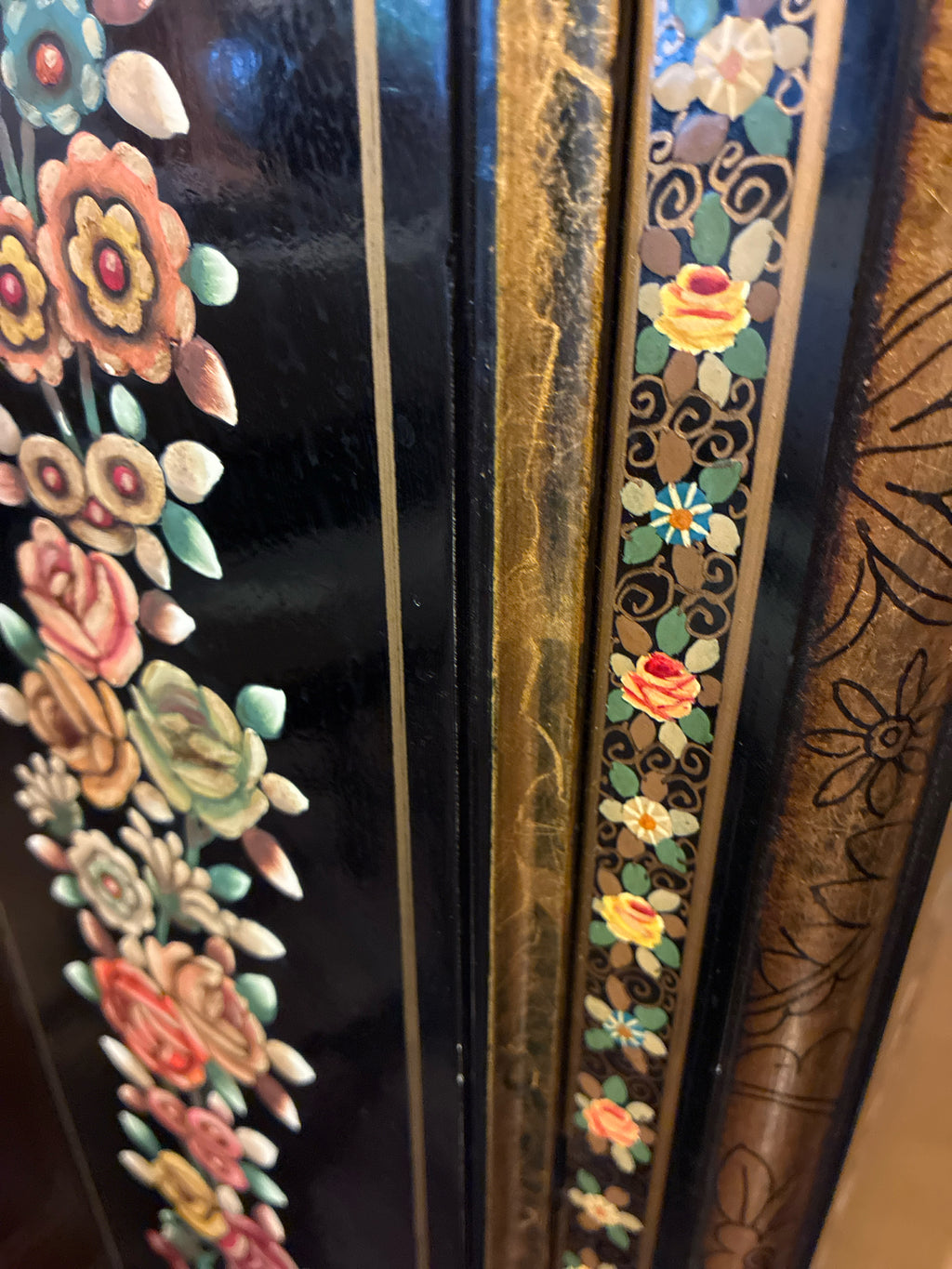 Vintage 1972 Ridgeway Model 232 Chinoiserie Grandfather Clock