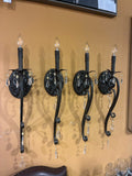 [PAIR] Crystal Drop Wall Sconces