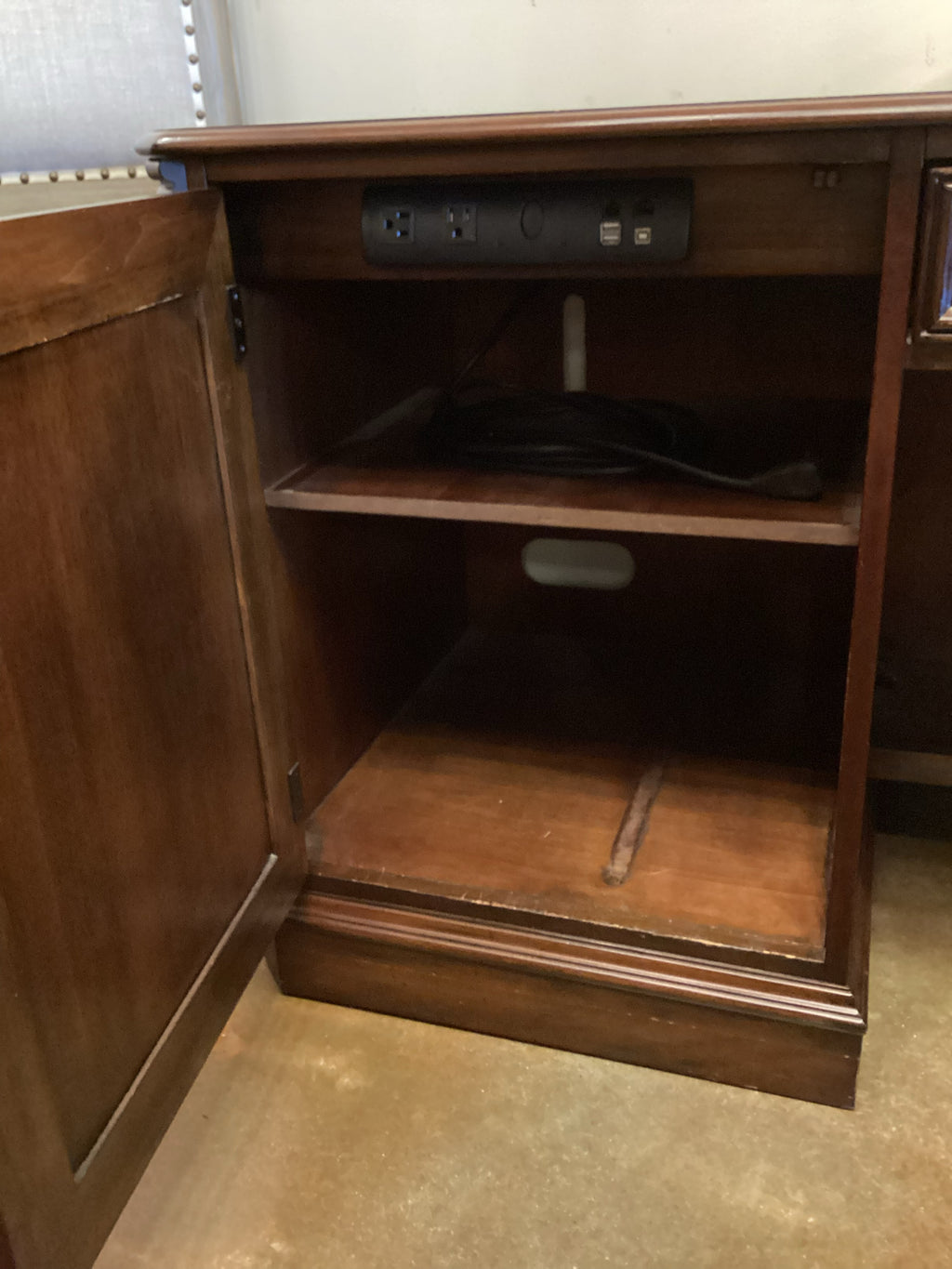 Hooker Furniture Executive Desk with Power & Storage