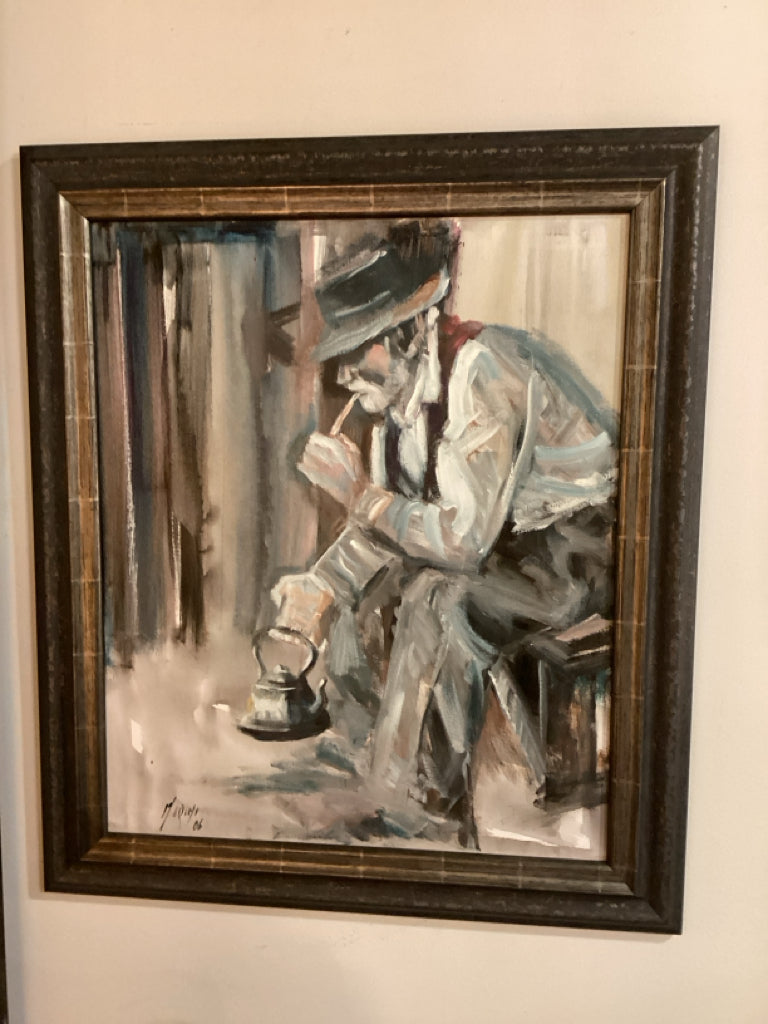 Artist-Signed Figurative Oil Painting - 2006