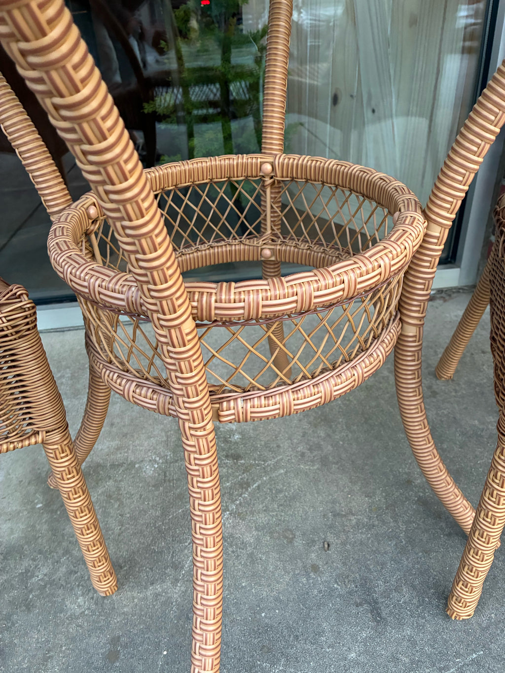Three-Piece Wicker Bistro Set