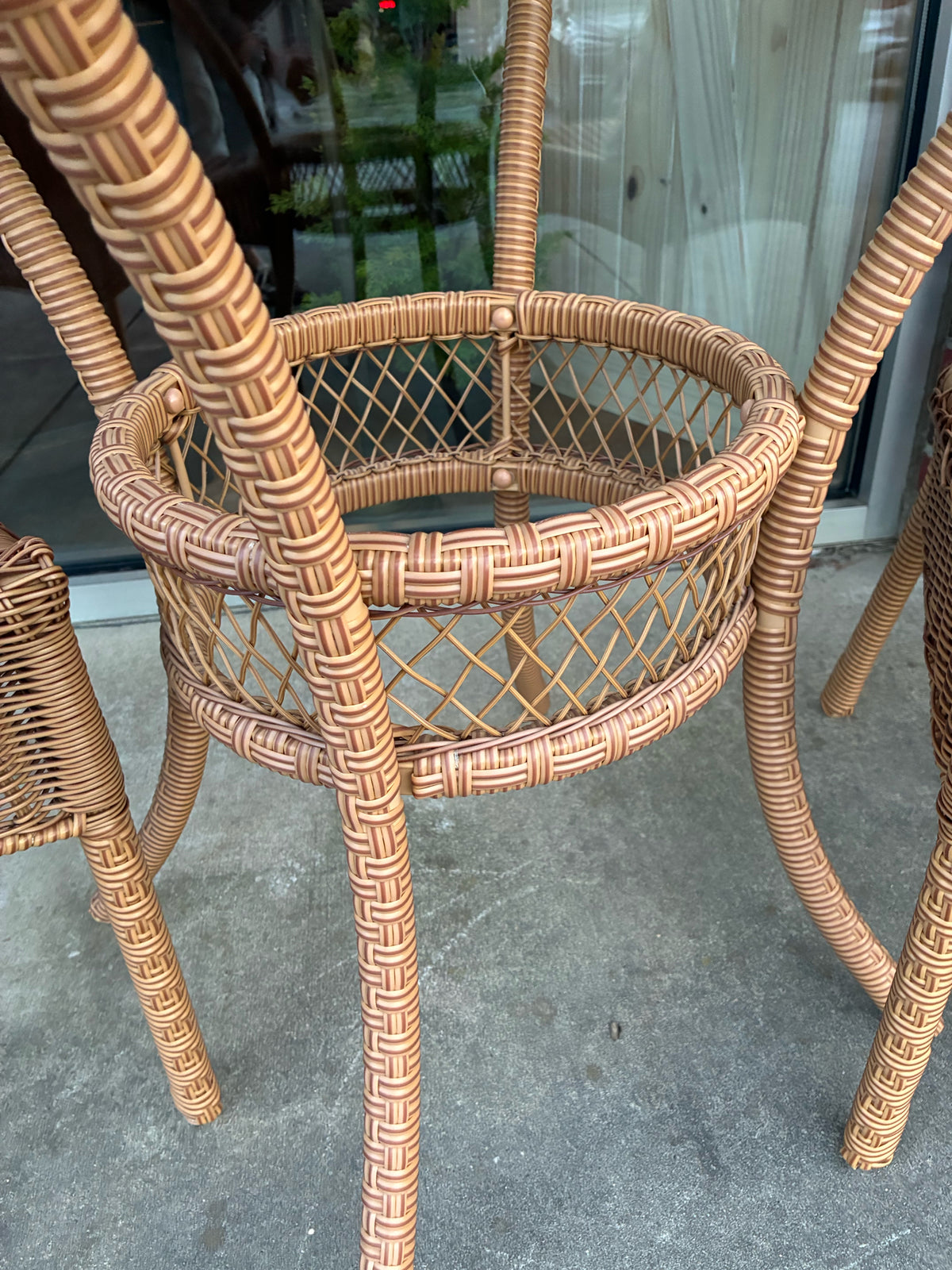 Three-Piece Wicker Bistro Set