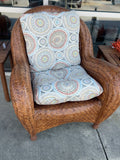 Natural Woven Rattan Lounge Chair