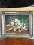 Signed impressionish Vegtable Still Life - Orignal Oil